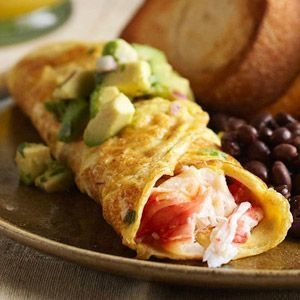 Recept na omeletu plnenú morskými plodmi