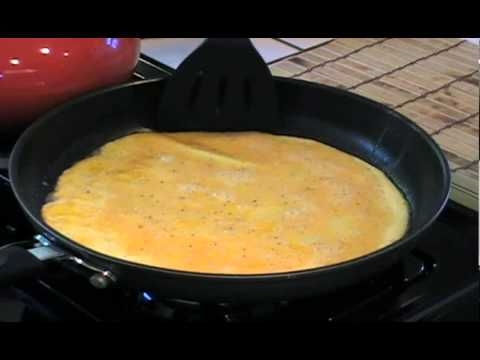 Omelette ẹyin pẹlu ede