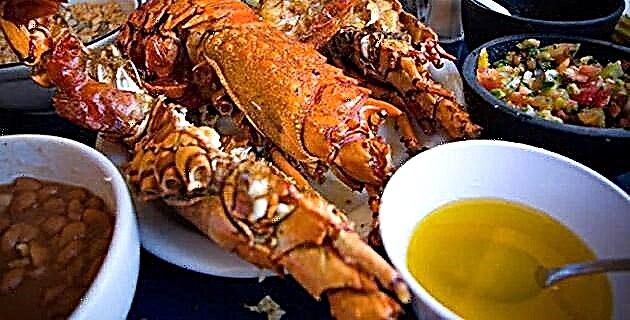 Lobster na may resipe ng beans